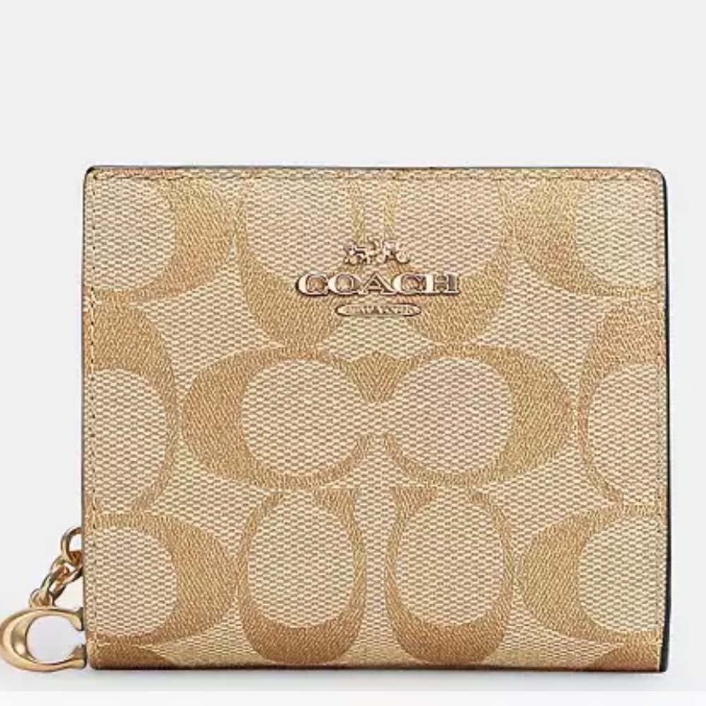 COPY - Coach Snap Wallet In Signature Canvas nwt
